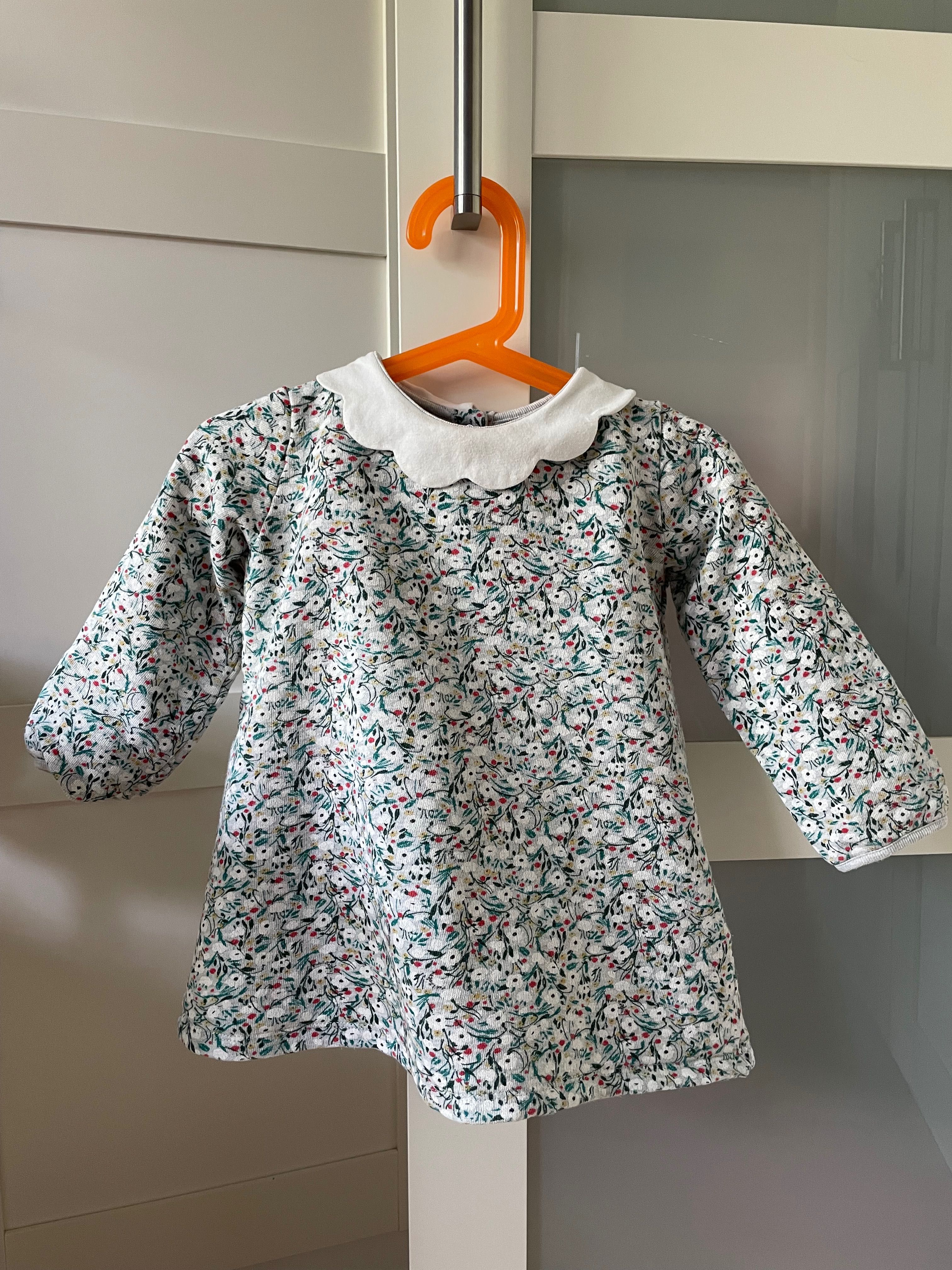 Sukienka Petit Bateau kwiaty 2 lata 86 cm