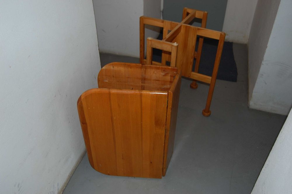 Stół kuchenny, drewniany, składany - PRL