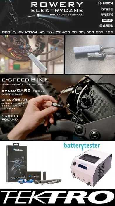 Tester baterii do rowerów elektrycznych YAMAHA, SHIMANO