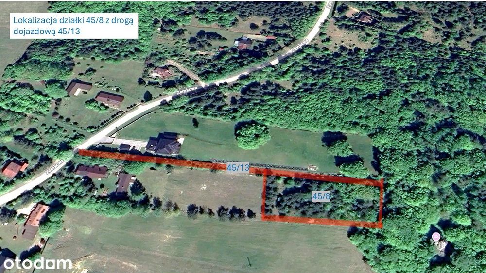 Malownicza działka - Jura Morsko ul. Zamkowa, koło Okiennik Mały