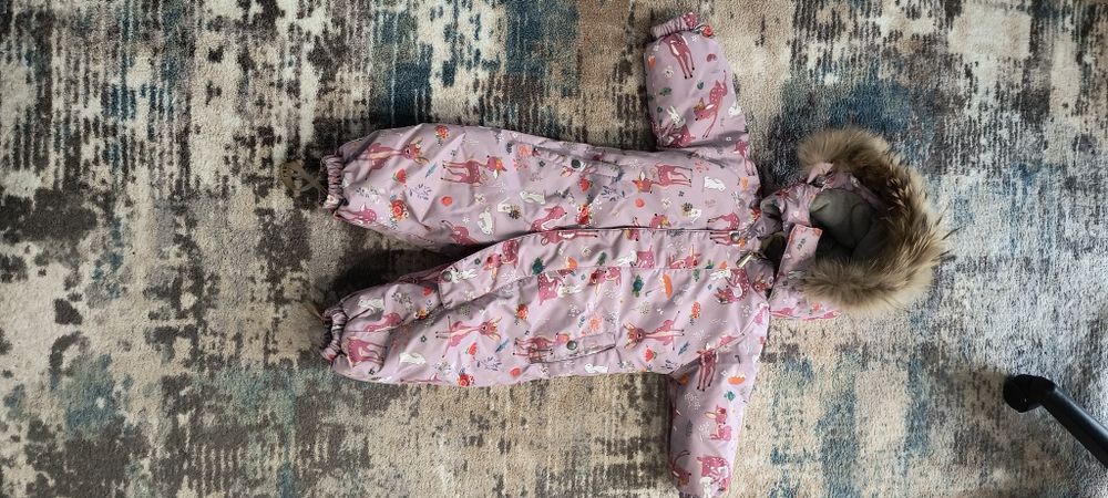 Зимовий комбінезон на дівчинку 80р