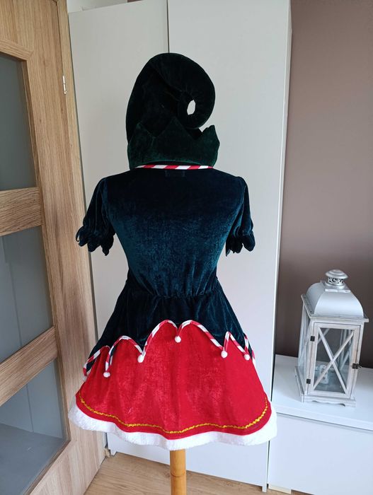 NOWY strój karnawałowy ELFA ELFIKA POMOCNIK MIKOŁAJA S 158/164 159