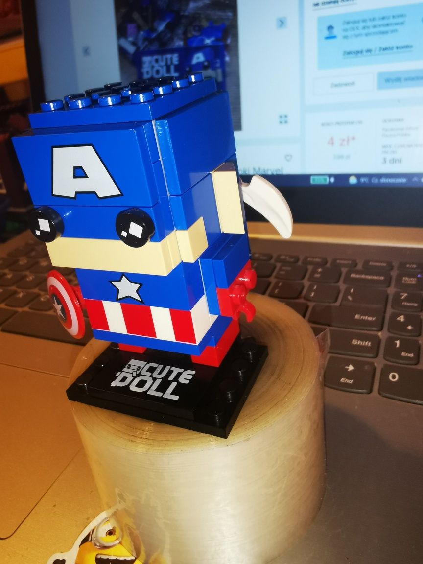 Cute Doll, Kapitan Ameryka, kompatybilne z Lego