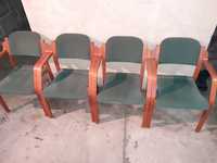 Krzesła metalowe drewniane bardzo ładne
