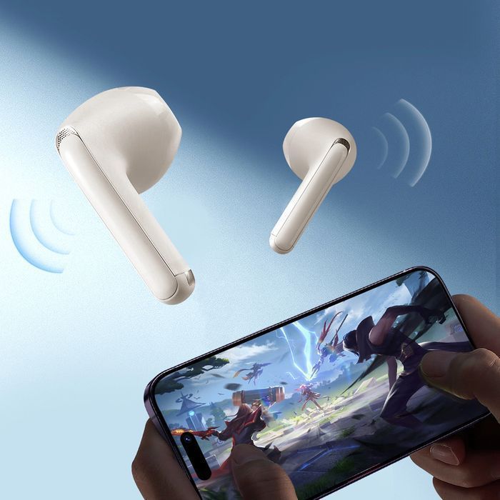 Słuchawki bezprzewodowe TWS Joyroom Bluetooth 5.3 - beżowe