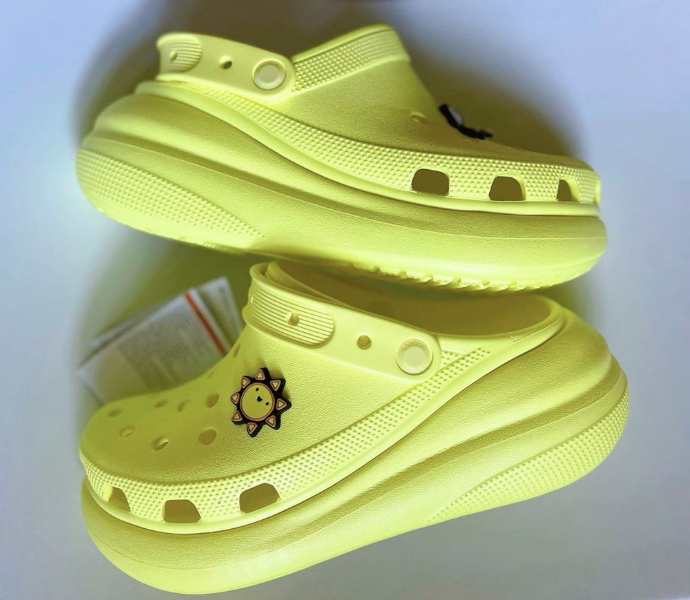 Крокси на високій платформі crocs crush w6 w7 w8 w9