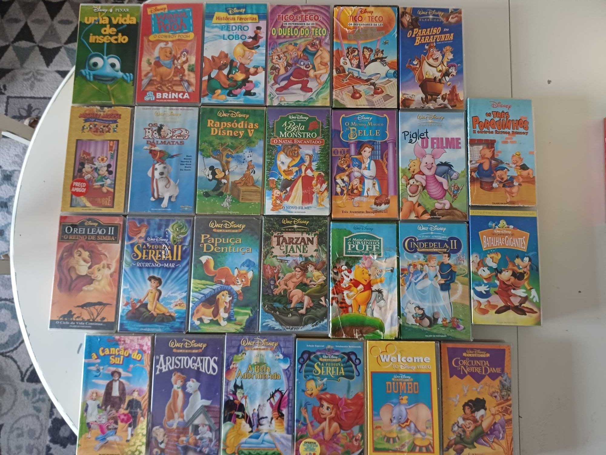 Cassetes VHS Raras - Disney, Pipi das Meias Altas, Warner, Universal