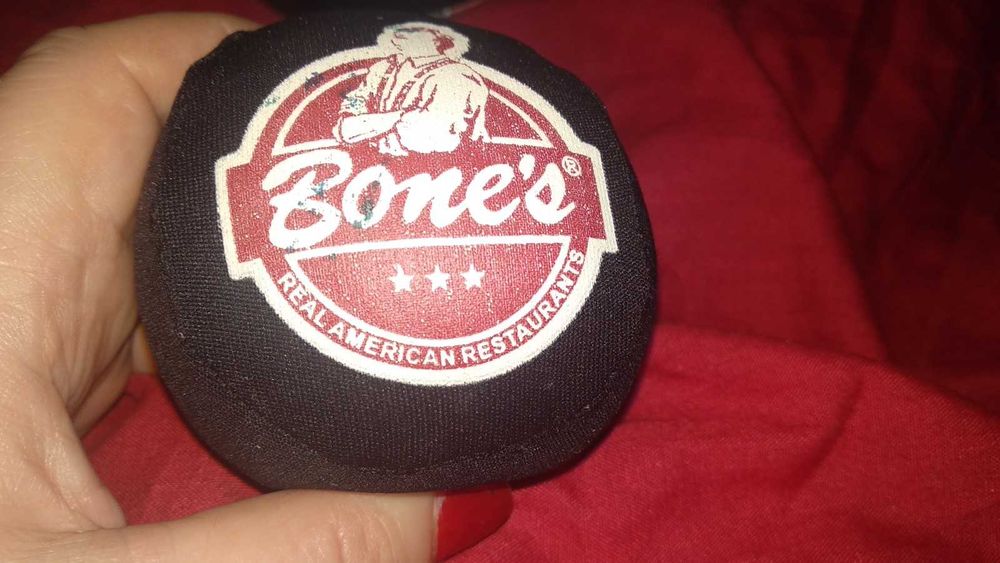 детская игрушка мяч кожзам с белками второй Bones поролон