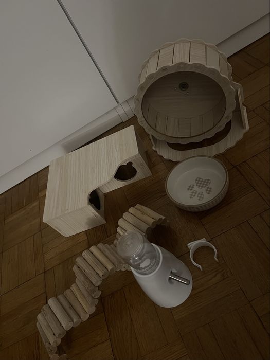 Klatka dla chomika z akcesoriami