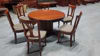stół okrągły 6 krzeseł krzesła do restauracji