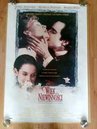 Plakaty filmowe Wiek niewinności Martin Scorsese Oryginał z roku 1993.
