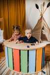 Bujak drewniany Smile + stolik | Zabawki Montessori | malpiszon.pl