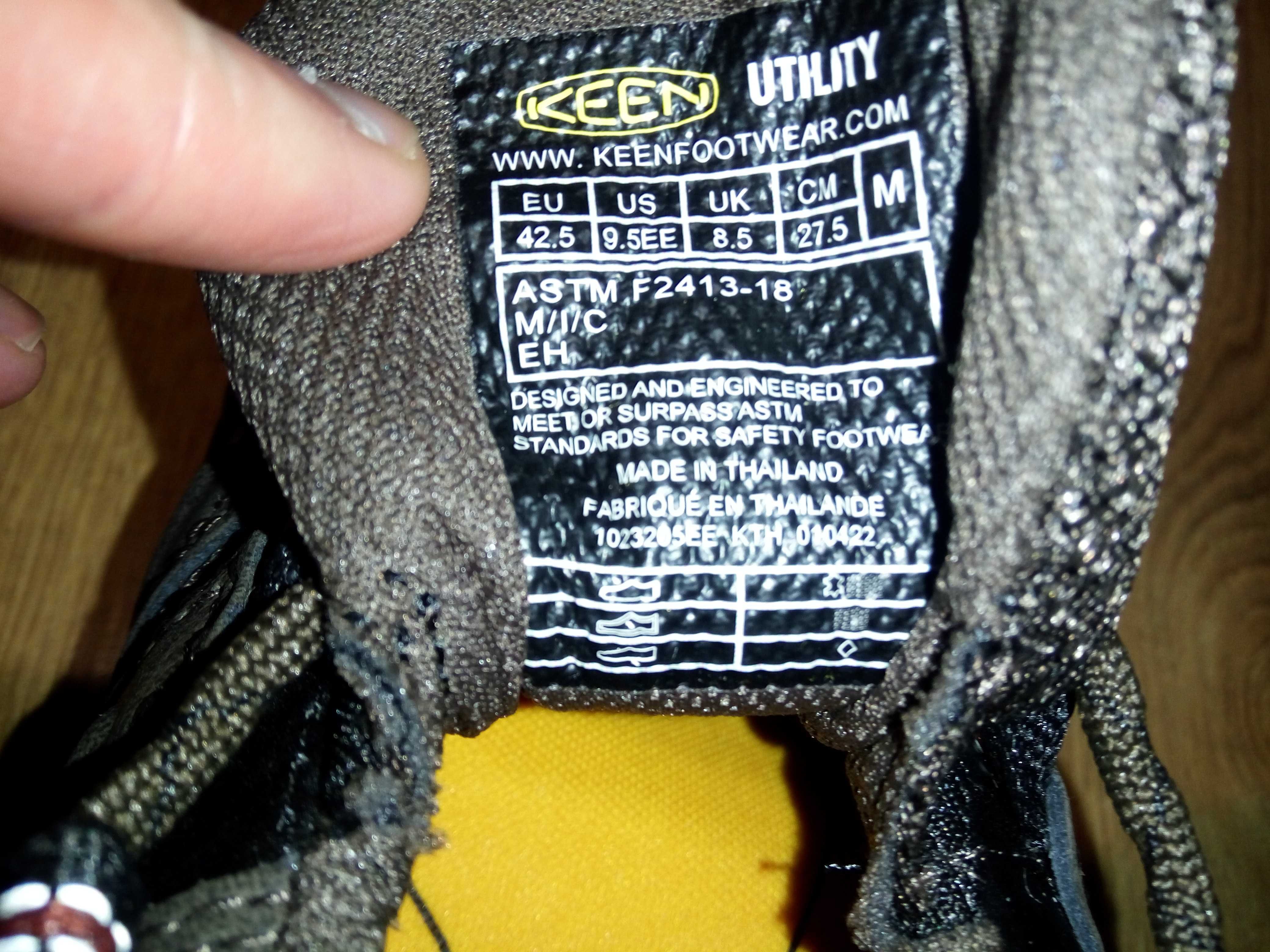 Чоловіче робоче взуття Keen (cталевий носок)