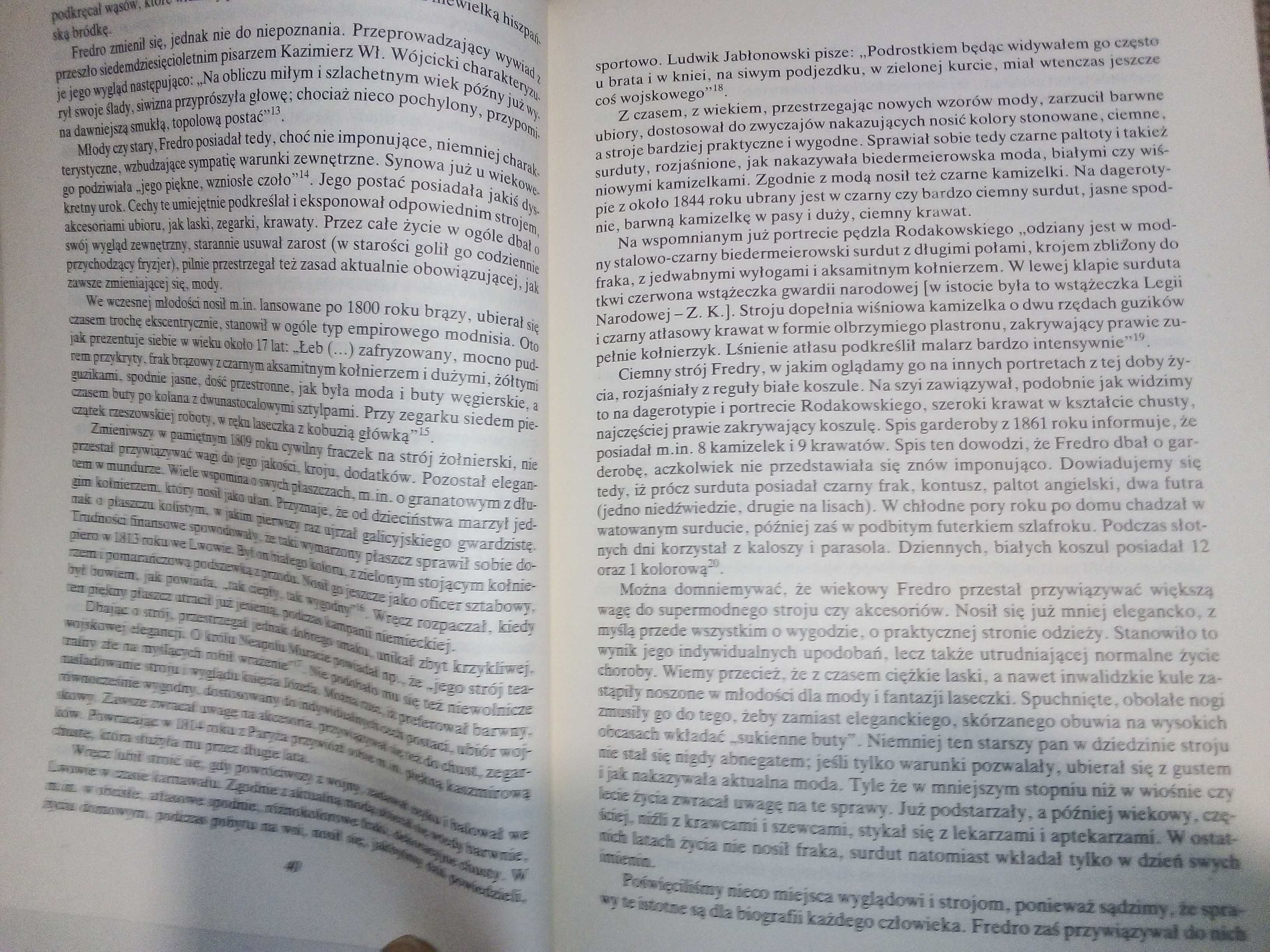 Aleksander Fredro we fraku i szlafroku Z. Kuchowicz wyd 1989r