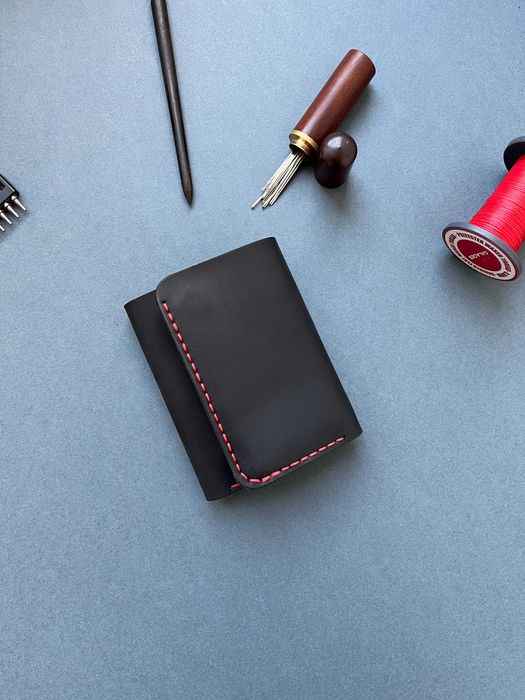 Шкіряний гаманець ручної роботи, кошелек ручной работы