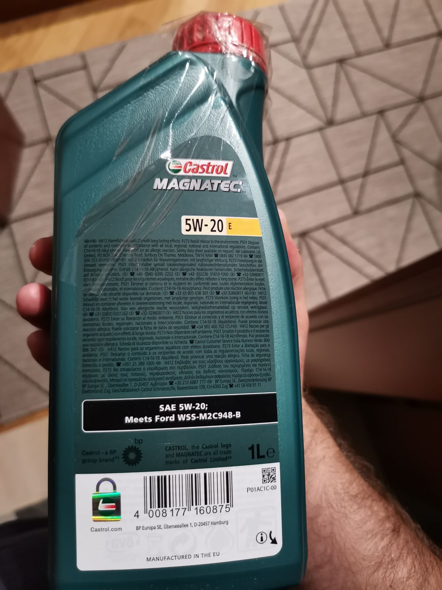 Olej silnikowy syntetyczny Castrol 5W-20 ecoboost 1 litr