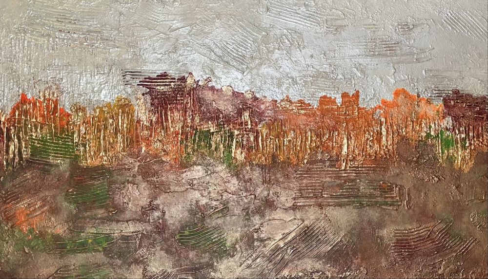 Autumn Warmth 140x70 obraz akryl mix media