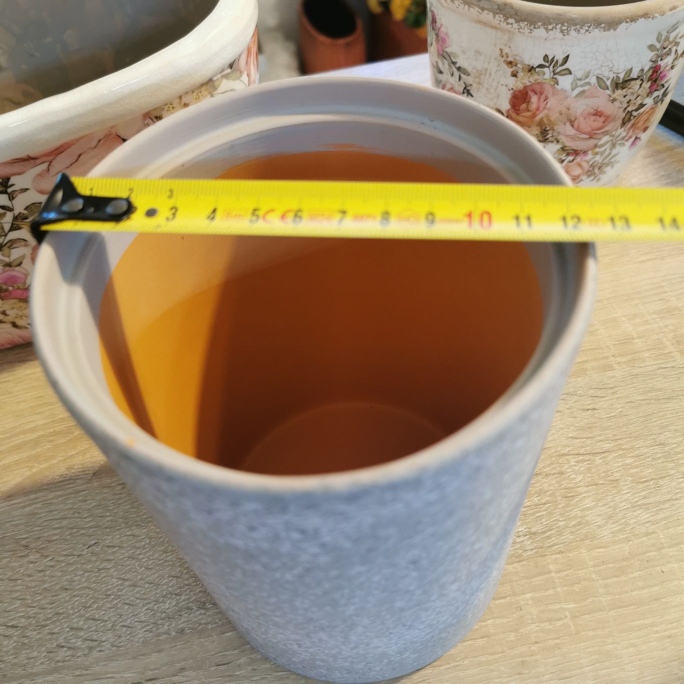 Doniczka ceramiczna mat nie szkliwiona. Kwiaciarnia Tulipan