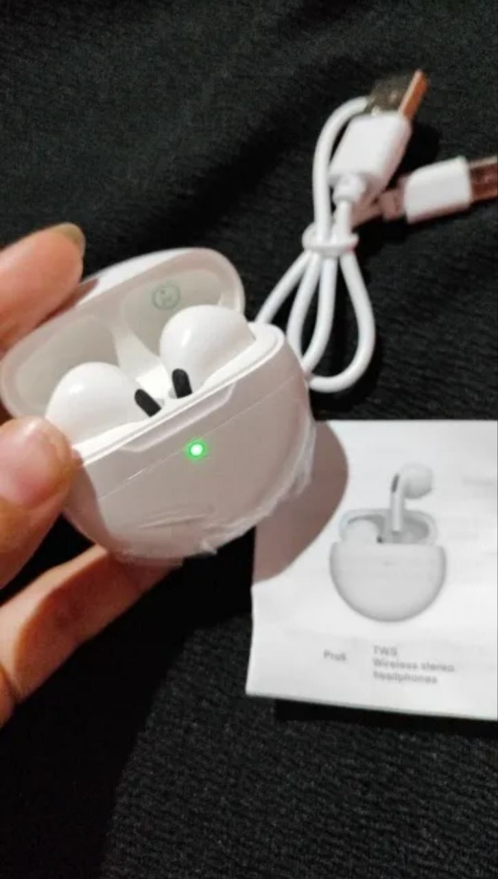 Pro 6 air pods, безпроводные наушники