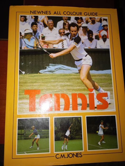 Livro antigo tênis Newnes All Colour Guide Tennis