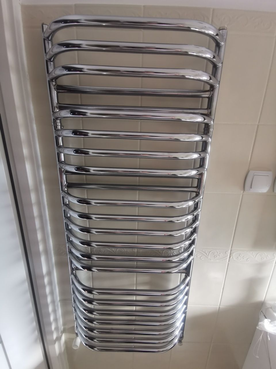 Grzejnik łazienkowy srebrny 50x 120