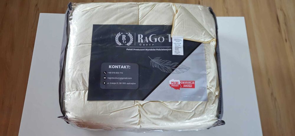 Kołdra Puchowa160x200 cm VIP Premium Exclusive 2kg 100% Puch gęsi
