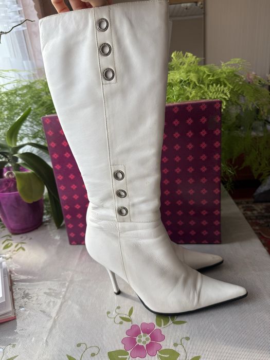 Сапоги білі зимові чоботи