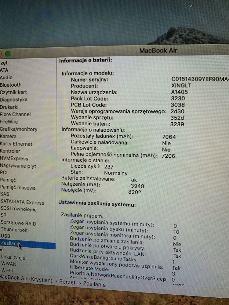 Macbook air 13 mid 2011 i7