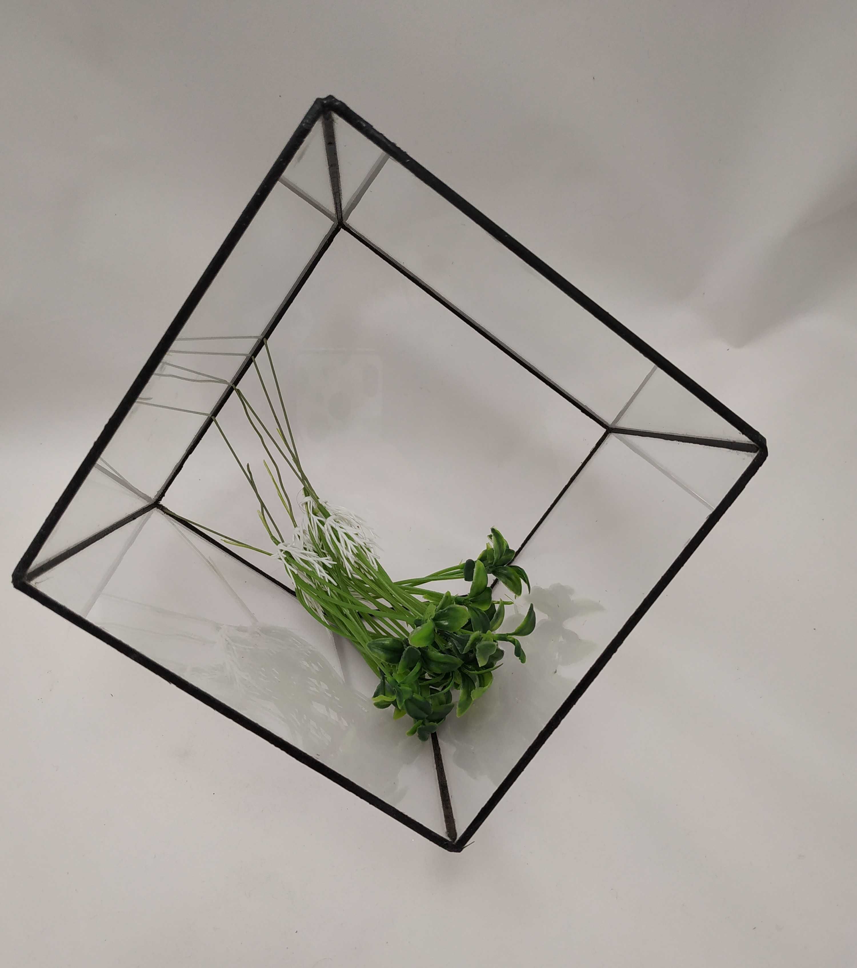 Флорариум Куб усечённый стеклянный, 145 мм
