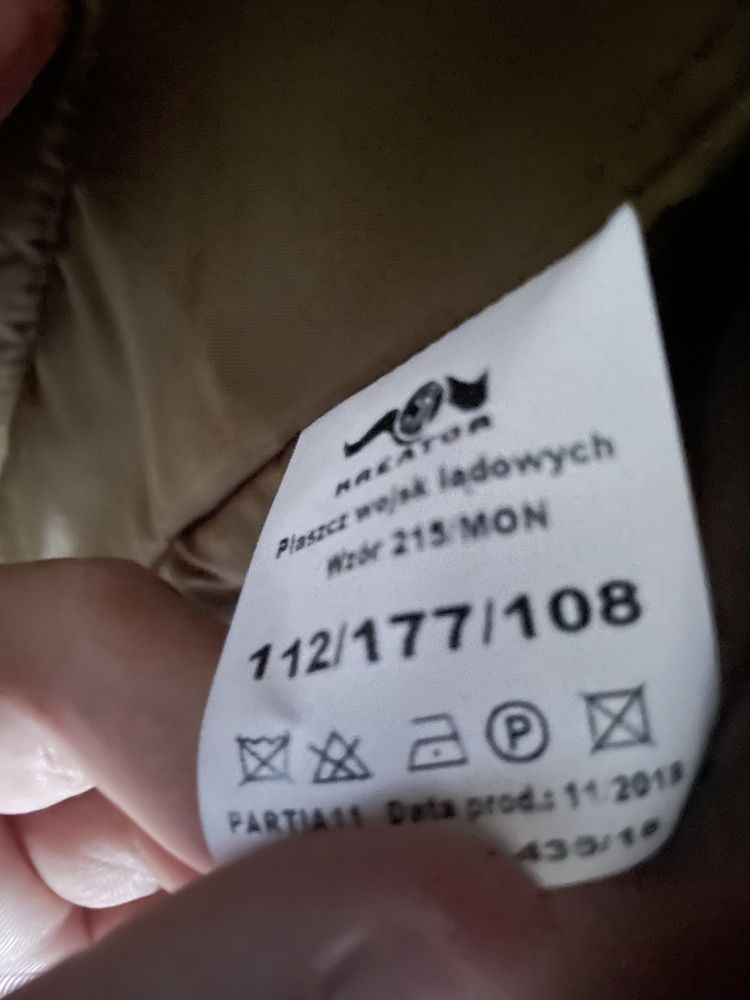 Płaszcz wojskowy nowy wz. 215/MON