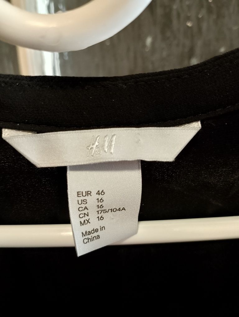 Sukienka damska rozmiar 46 H&M czarna z podszewką stan idealny