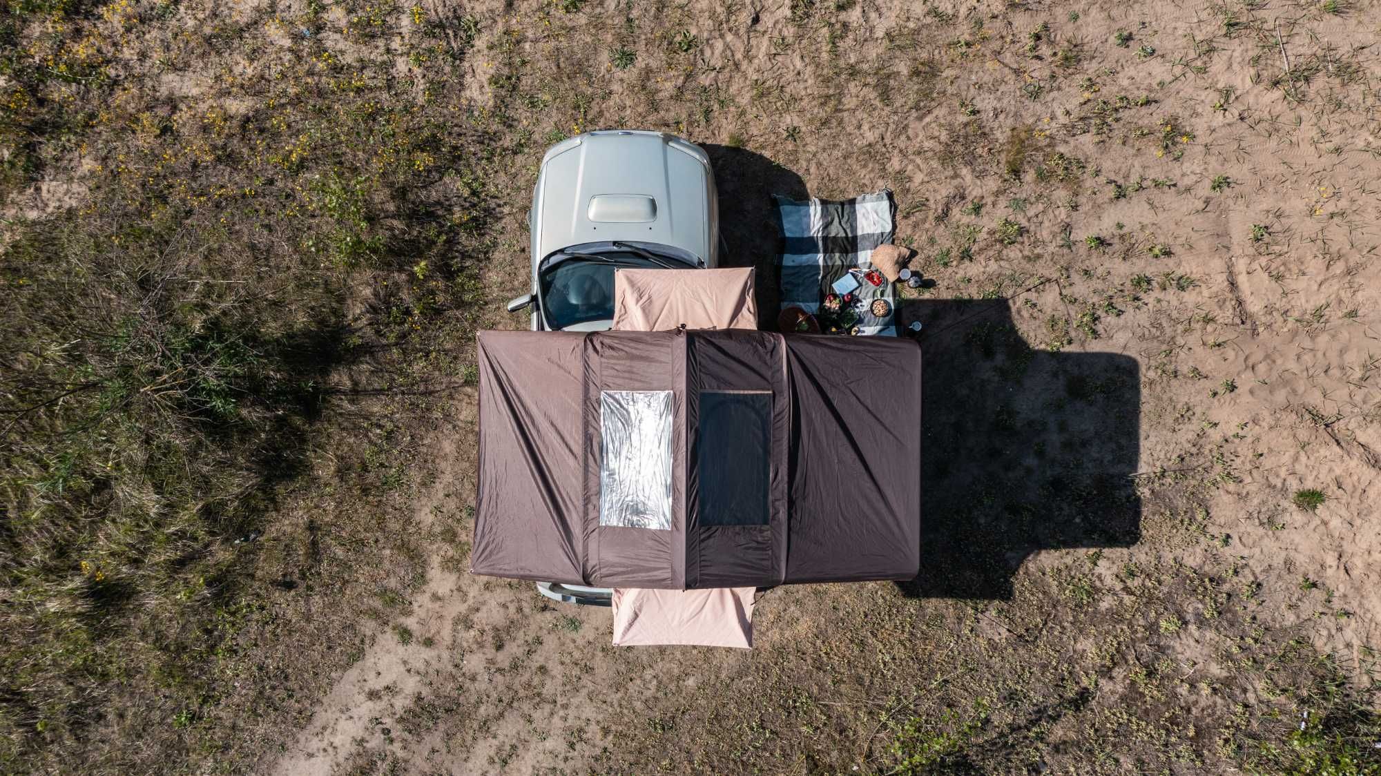 Nowość!Wynajem auta samochodu z namiotem dachowym Subaru 4x4 kamper