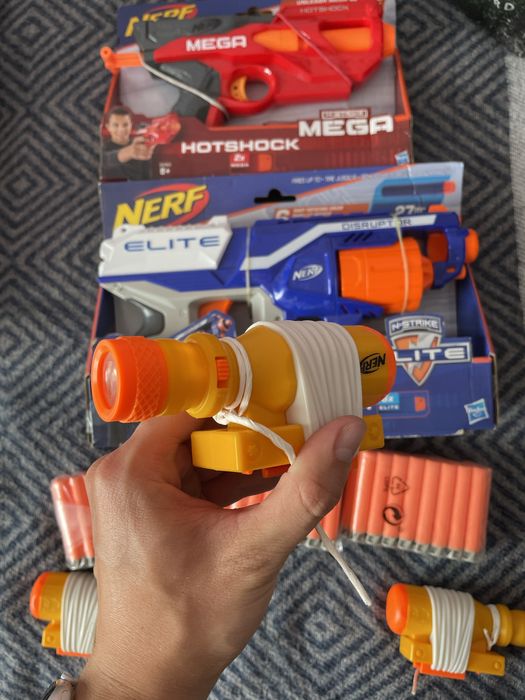 Бластери NERF нові та користовані, патрони та приціли