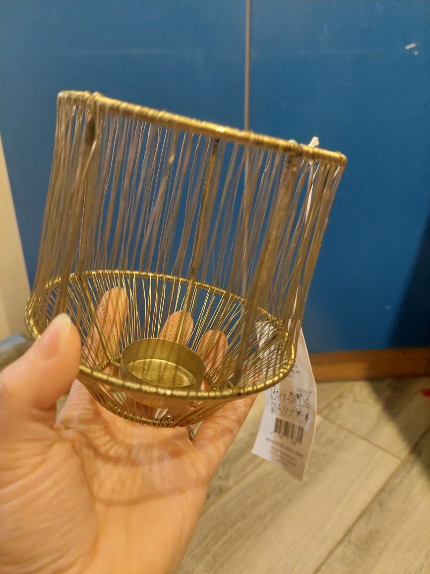 Świecznik metalowy Lumeron Lighting nowy złoty boho loft

Sprzedam no