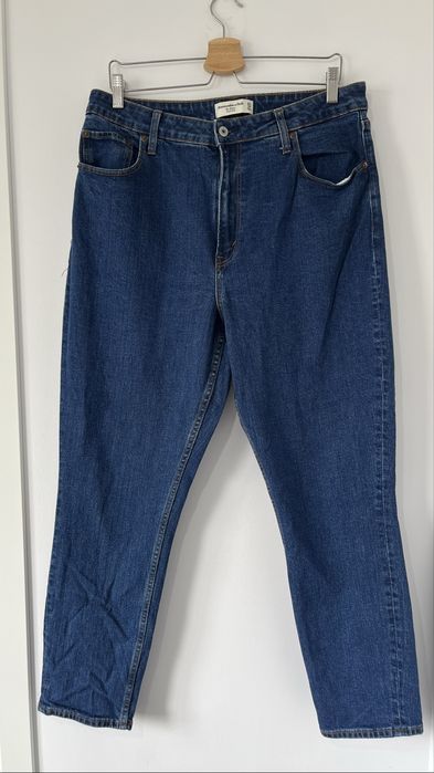 Abercrombie & Fitch spodnie jeans wysoki stan