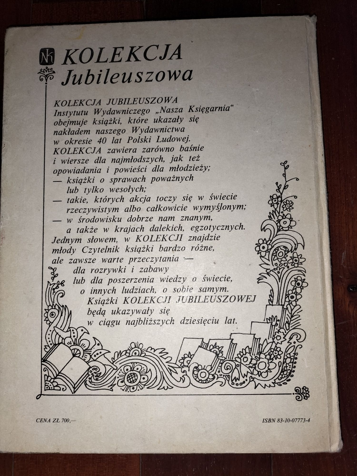 Książka Brzechwa dzieciom kultowa, jubileuszowa 1988r