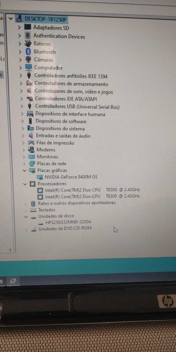 Portátil  HP DV 6700 - Core 2 Duo T8300 2.40Ghz, 4Gb, SSD 256Gb