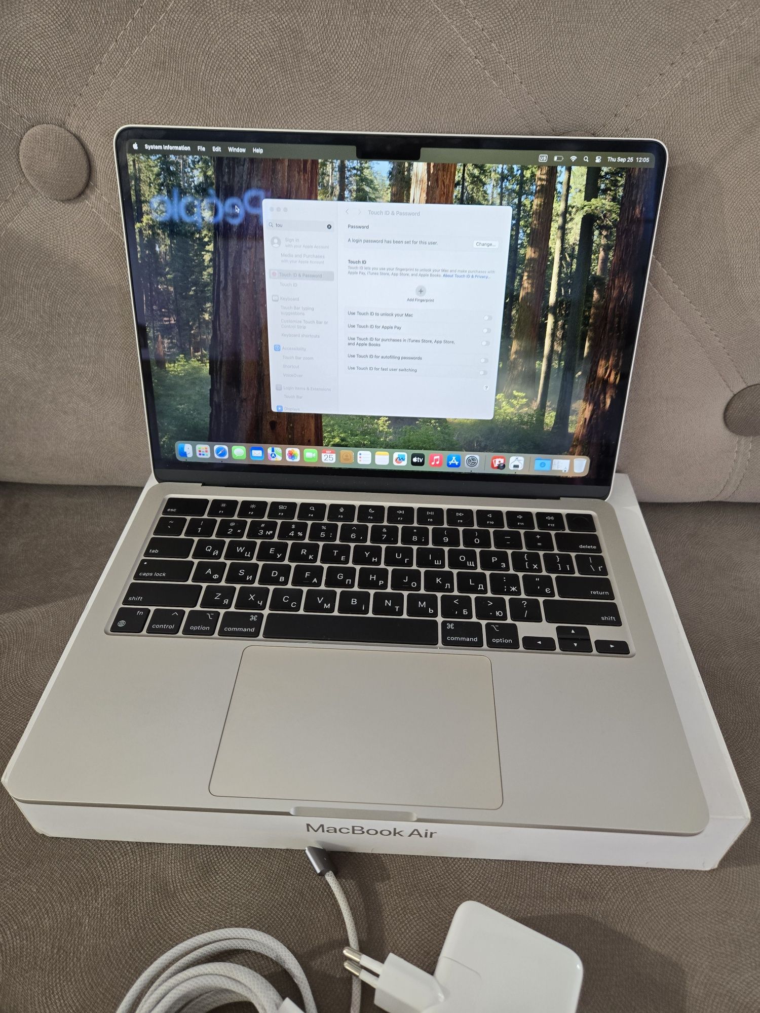 MacBook air 13 m3 256 Starlight Open box