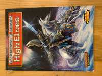 Książka Warhammer Fantasy Battle High Elves army book.