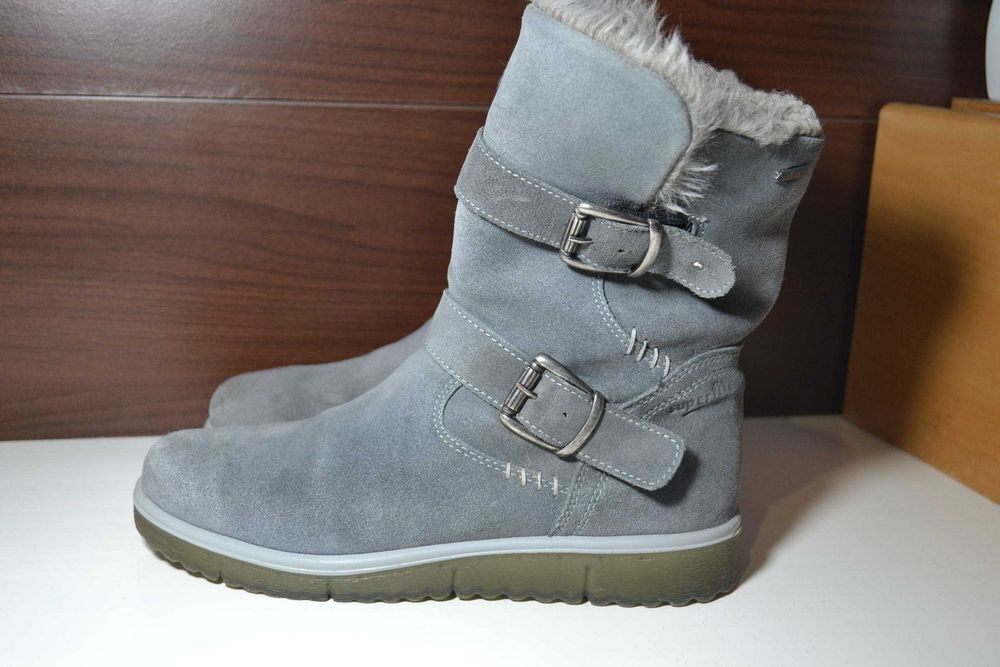 superfit 35р зимние кожаные сапожки оригинал gore-tex
