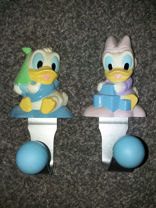 2x haczyk wieszak do łazienki szatni do pokoju na ubranka Donald Daisy