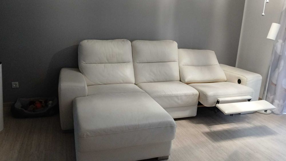 Wypoczynkowy,kanapa ze skory,relax