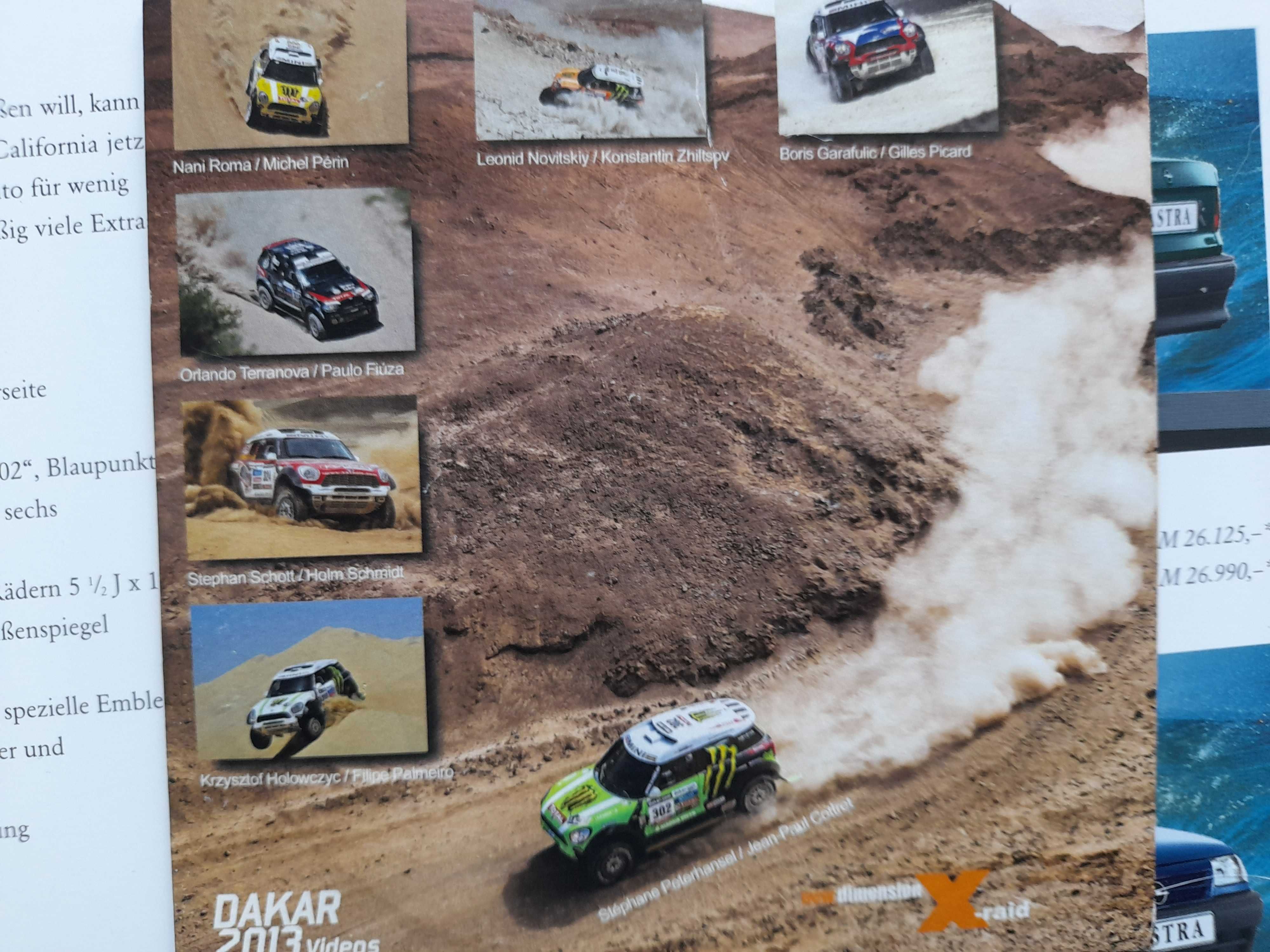 MINI X-Raid Dakar 2013, płyta DVD z filmami z rajdu