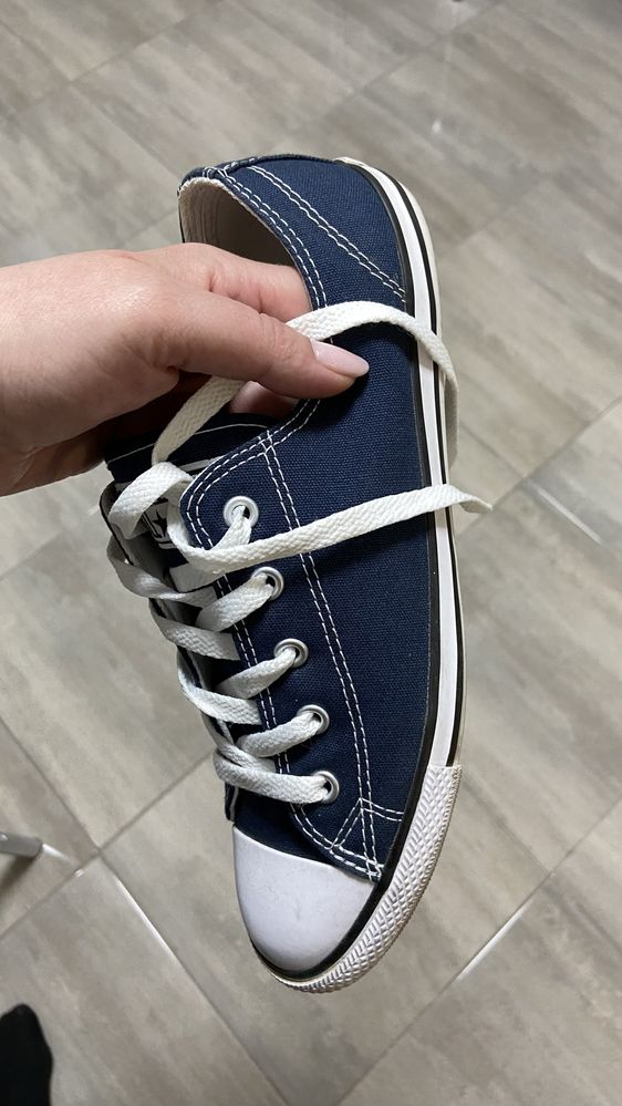 Кеди converse all star низькі сині