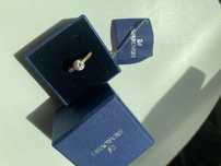 Anel Swarovski tamanho 55