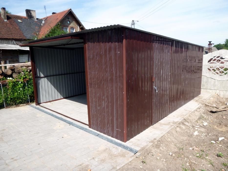 Garaż blaszany Blaszak 3x5 na budowę Garaże WZMOCNIONE szybka dostawa