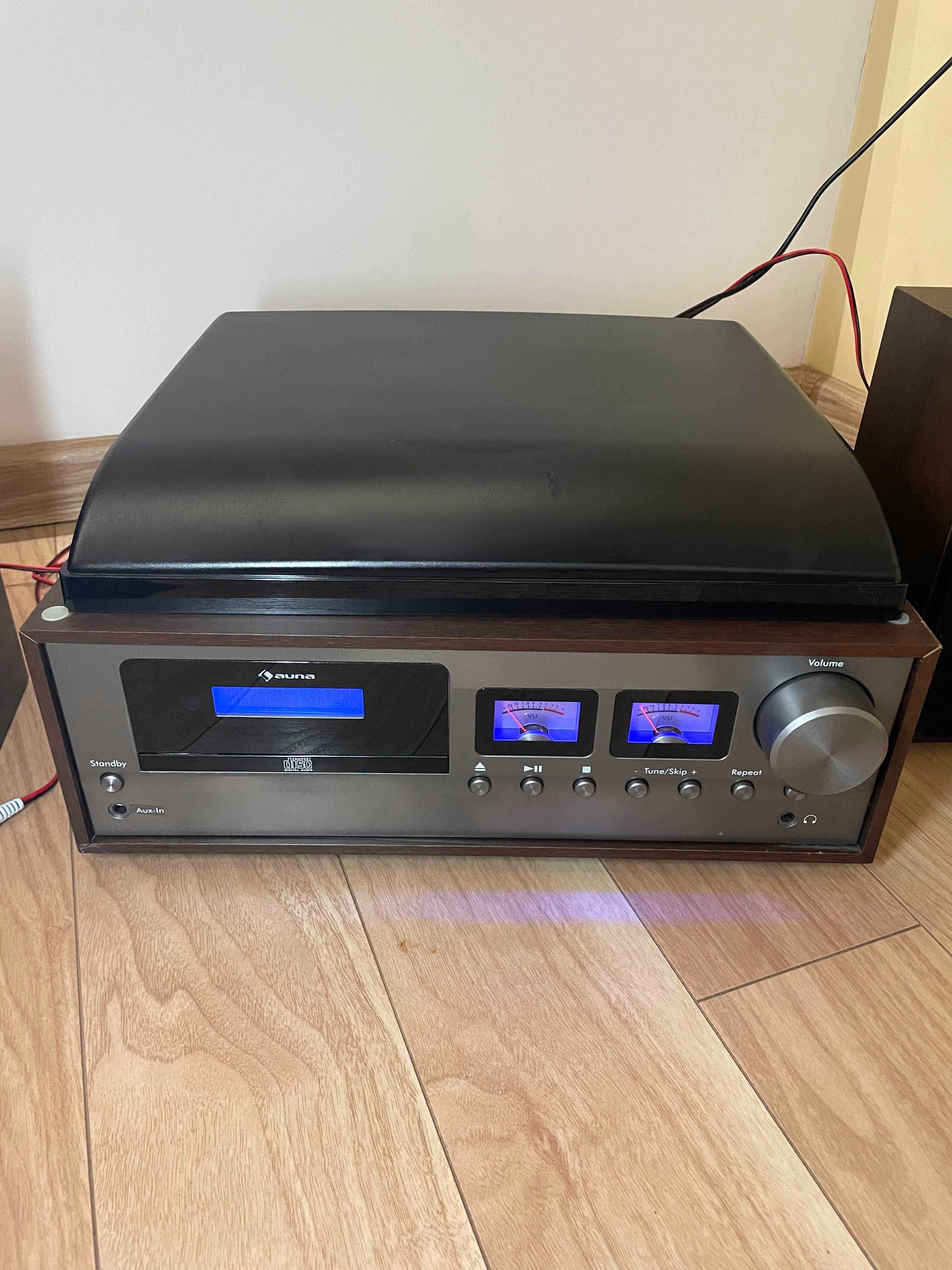 Wieża stereo Auna OXFORD z bluetooth/CD/Gramofonem + 2 głośniki
