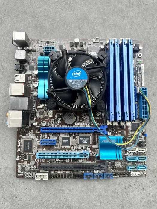 Płyta główna AsusP8P67-M + procesor i7 2600k 3.4 GHz + 16GB RAM DDR3