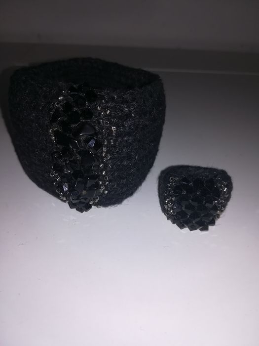 Ręcznie robiona biżuteria. Bransoleta + pierścionek