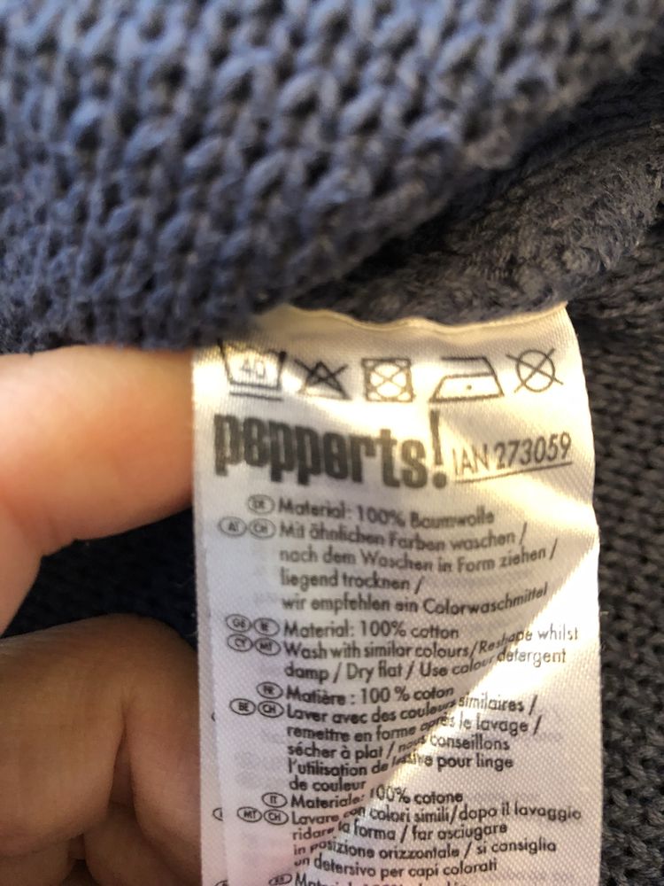 Bluzka cienki sweter paski bawełna Pepperts 158/164